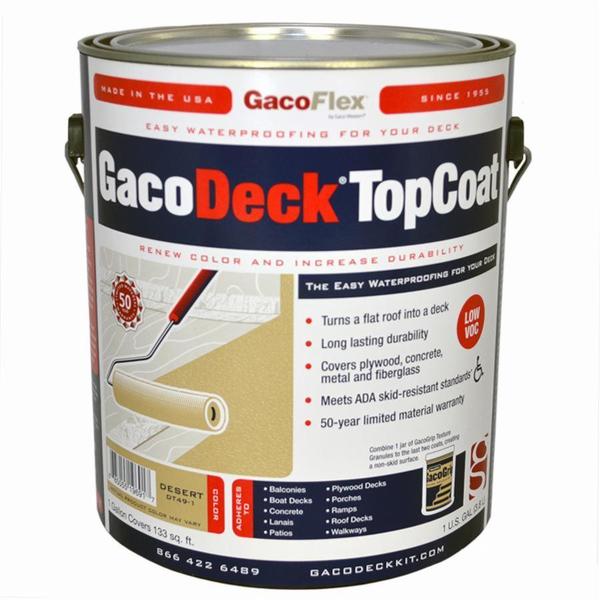 Gaco 1 Gal Desert GacoDeck Water-Based Elastomeric Top Coat DT49